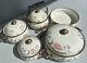 Floral Cookware Enamelware Brass Handles 9 Pcs Pot, Skillet, Dutch Oven And More