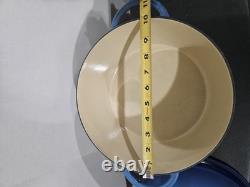 Fontignac Cast Iron Dutch Oven Blue Burst Enamel 5 Quart No. 26 Made in France
