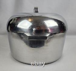 Forever Cast Aluminum Roaster Oval Dutch Oven withLid Fleur De Lis 8 Qt 18x10x5