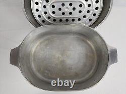 Forever Cast Aluminum Roaster Oval Dutch Oven withLid Fleur De Lis 8 Qt 18x10x5