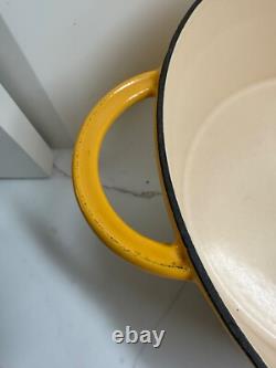 French Cast Iron Enamel Ombre Round Dutch Oven 5.5 Qt