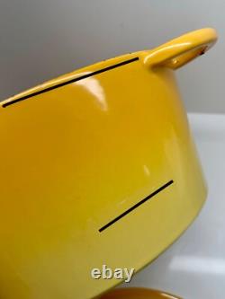 French Cast Iron Enamel Ombre Round Dutch Oven 5.5 Qt