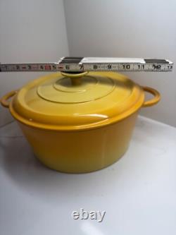 French Cast Iron Enamel Ombre Round Dutch Oven 5.5 Qt
