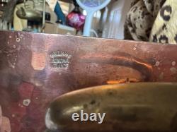 French Hammered Copper Cookware Braiser or Dutch Oven/Lid Williams Sonoma France