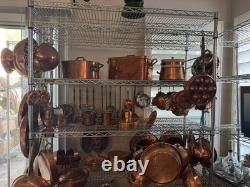 French Hammered Copper Cookware Braiser or Dutch Oven/Lid Williams Sonoma France