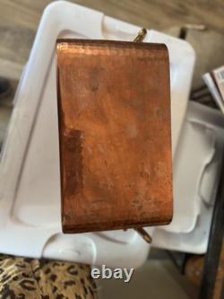 French Hammered Copper Cookware Braiser or Dutch Oven/Lid Williams Sonoma France