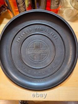 GRISWOLD No. 8 Tite-Top DUTCH OVEN A 2551 LID ONLY Pat. 1920 Erie PA SLANT LOGO