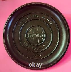 GRISWOLD No. 9 TITE-TOP Self Basting Dutch Oven LID ONLY 2552 1920 RESTORED