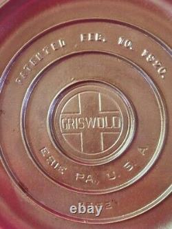 GRISWOLD No. 9 TITE-TOP Self Basting Dutch Oven LID ONLY 2552 1920 RESTORED