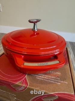 Genuine LODGE USA Enamel Cast Iron Dutch Oven US Made 3 Qt 2ND Quality Genuine LODGE USA Enamel Cast Iron Dutch Oven US Made 3 Qt 2ND Quality