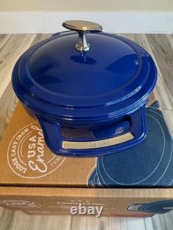 Genuine LODGE USA Enamel Cast Iron Dutch Oven US Made 3 Qt 2ND Quality