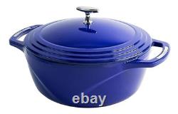 Genuine LODGE USA Enamel Cast Iron Dutch Oven US Made 3 Qt 2ND Quality