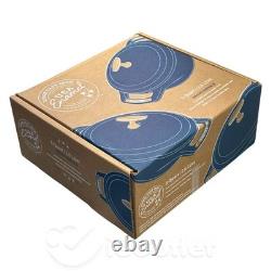 Genuine LODGE USA Enamel Cast Iron Dutch Oven US Made Smooth Sailing 3 Qt