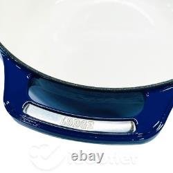 Genuine LODGE USA Enamel Cast Iron Dutch Oven US Made Smooth Sailing 3 Qt