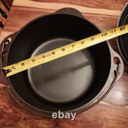 Griswold 1278 Cast Iron Dutch Oven #8, Large Block Logo, Button Logo Lid, c1950s