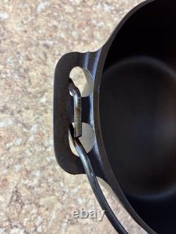 Griswold 2605Cast Iron #6 Tite-Top Dutch Oven Enamel Inside Lid Made Mar. 18-1920