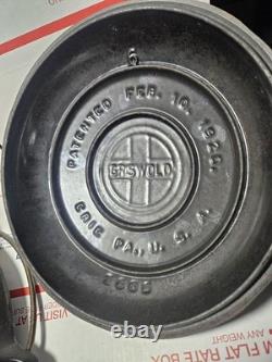 Griswold # 6 Cast Iron Tite-top Dutch Oven & Lid 2605 2606 Antique RARe
