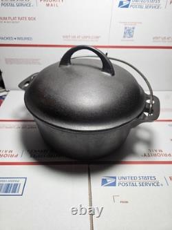Griswold # 6 Cast Iron Tite-top Dutch Oven & Lid 2605 2606 Antique RARe
