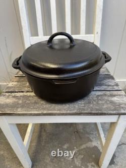 Griswold #8 Cast Iron Dutch Oven with Lid Tite-Top 833 & 1288B LBL Restored