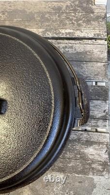 Griswold #8 Cast Iron Dutch Oven with Lid Tite-Top 833 & 1288B LBL Restored
