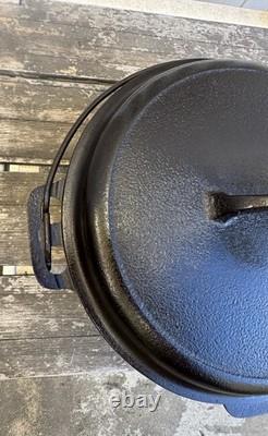 Griswold #8 Cast Iron Dutch Oven with Lid Tite-Top 833 & 1288B LBL Restored