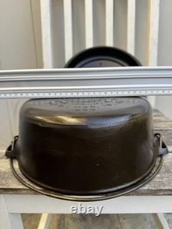 Griswold #8 Cast Iron Dutch Oven with Lid Tite-Top 833 & 1288B LBL Restored