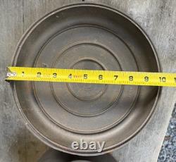 Griswold #8 Cast Iron Erie Dutch Oven 1278C with Self Basting Lid TRIVET 1288B