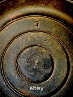 Griswold #8 Cast Iron Erie Dutch Oven 1278C with Self Basting Lid TRIVET 1288B