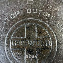 Griswold # 8 Dutch Oven 1278 A Cast Iron with Self Basting Lid 1288 B