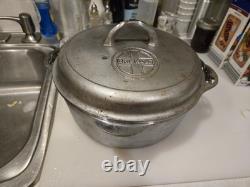 Griswold # 8 Dutch Oven 1278 Cast Iron with Self Basting Lid 1288 & Insert