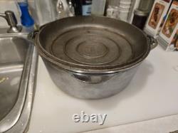Griswold # 8 Dutch Oven 1278 Cast Iron with Self Basting Lid 1288 & Insert