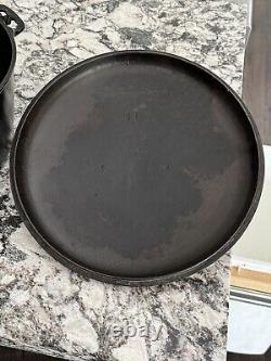 Griswold Cast Iron #11 Slant Erie Logo Dutch Oven Matching Oven And Lid