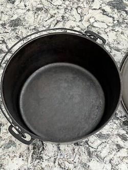 Griswold Cast Iron #11 Slant Erie Logo Dutch Oven Matching Oven And Lid