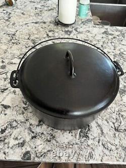 Griswold Cast Iron #11 Slant Erie Logo Dutch Oven Matching Oven And Lid