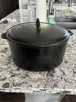 Griswold Cast Iron #11 Slant Erie Logo Dutch Oven Matching Oven And Lid