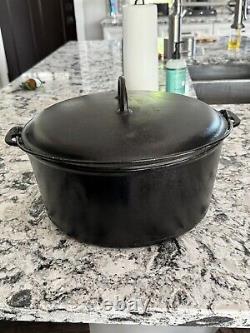 Griswold Cast Iron #11 Slant Erie Logo Dutch Oven Matching Oven And Lid