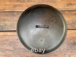 Griswold Cast Iron #13 Smooth Top Dutch Oven Lid