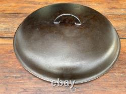 Griswold Cast Iron #13 Smooth Top Dutch Oven Lid