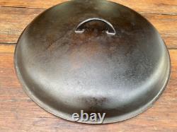 Griswold Cast Iron #13 Smooth Top Dutch Oven Lid
