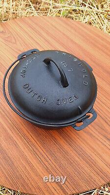 Griswold Cast Iron #7 Slant Logo Baster Dutch Oven Antique