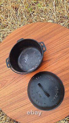 Griswold Cast Iron #7 Slant Logo Baster Dutch Oven Antique