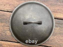 Griswold Cast Iron #7 Unmarked Series Dutch Oven Lid