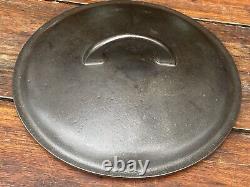 Griswold Cast Iron #7 Unmarked Series Dutch Oven Lid