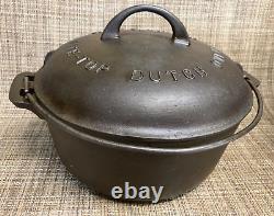 Griswold Cast Iron No. 7 Dutch Oven with Lid &Trivet Big Block Logo