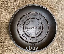 Griswold Cast Iron No. 7 Dutch Oven with Lid &Trivet Big Block Logo
