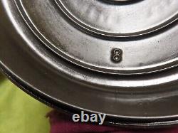 Griswold No. 8 Cast Iron Dutch Oven Lid, 1288, Button Lgo, Self bast'gGD+? 2.25