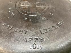 Griswold No. 8 Cast Iron Dutch Oven With Self Basting Lid