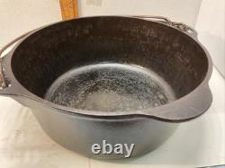 Griswold No. 8 Cast Iron Dutch Oven With Self Basting Lid
