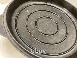 Griswold No. 8 Cast Iron Dutch Oven With Self Basting Lid