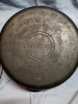 Griswold No 9 Tite Top Baster Cast Iron Dutch Oven with Lid & Handle 11 x 4.5